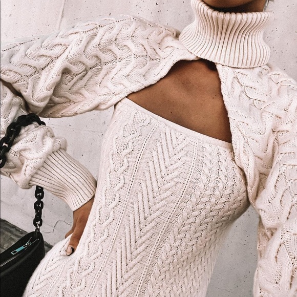 Zara Set - Knit Arm Warmer & Dress - Picture 5 of 16